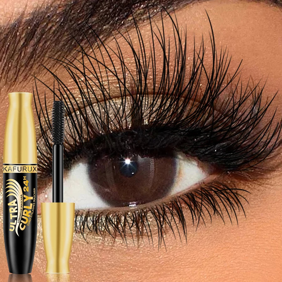 Experience Luscious Lashes with Footsquare 5D Black Waterproof Mascara - Lengthens, Curls, and Enhances Your Eyes!