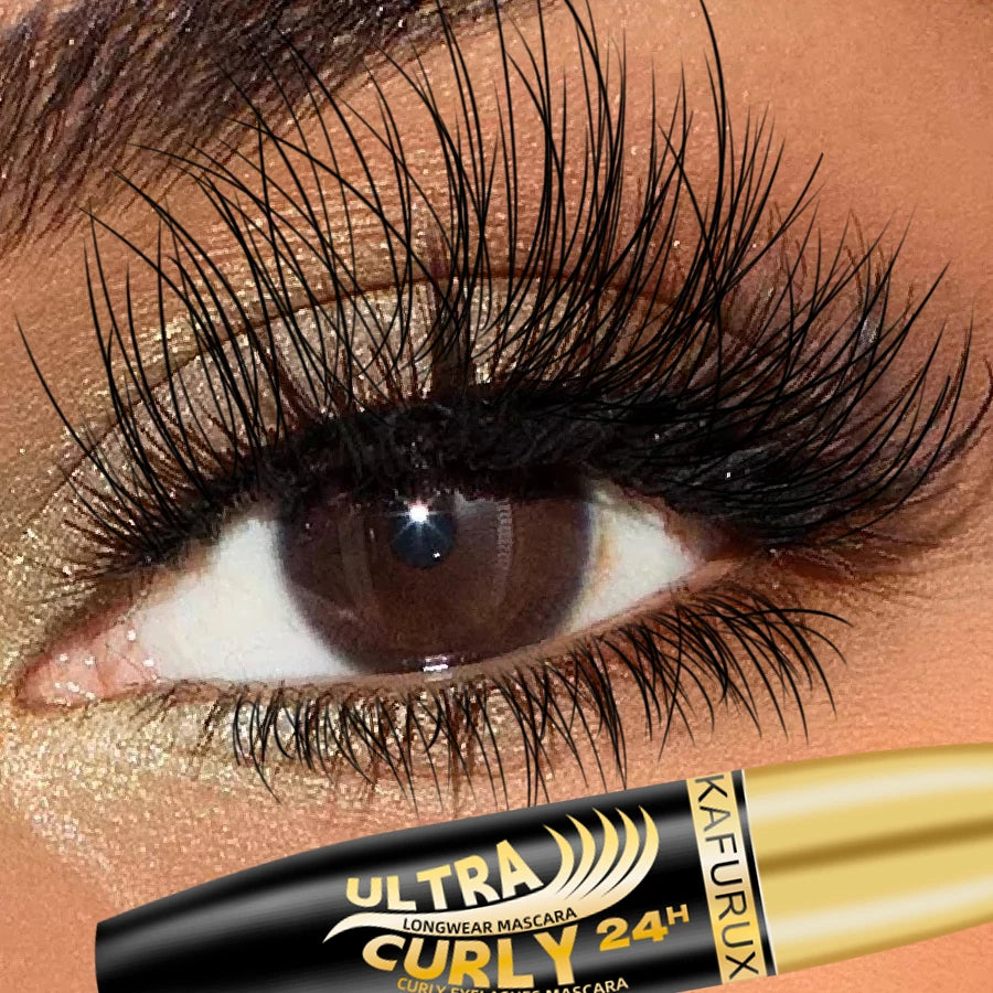 Experience Luscious Lashes with Footsquare 5D Black Waterproof Mascara - Lengthens, Curls, and Enhances Your Eyes!