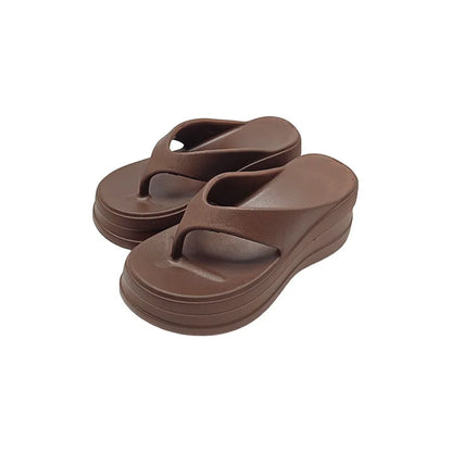 Elevate Your Summer Style with Our 6CM Thick Bottom EVA Flip Flops for Women – Fashionable, Comfortable, and Versatile!