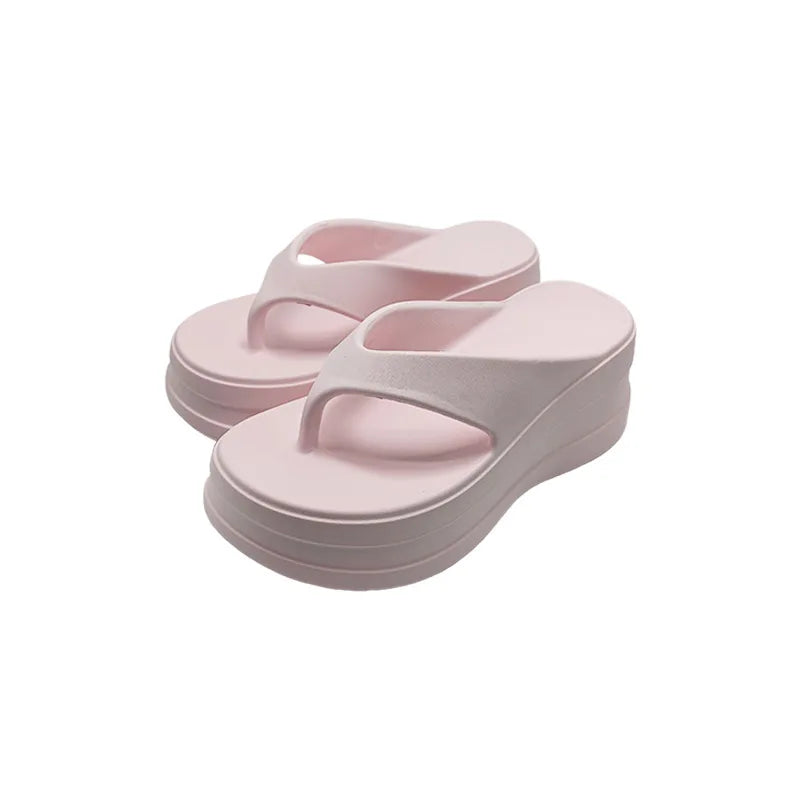 Elevate Your Summer Style with Our 6CM Thick Bottom EVA Flip Flops for Women – Fashionable, Comfortable, and Versatile!