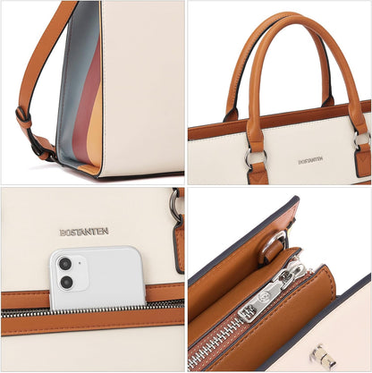 Elegant Leather Laptop Bag for Women (15.6") – Stylish Portfolio & Shoulder Bag