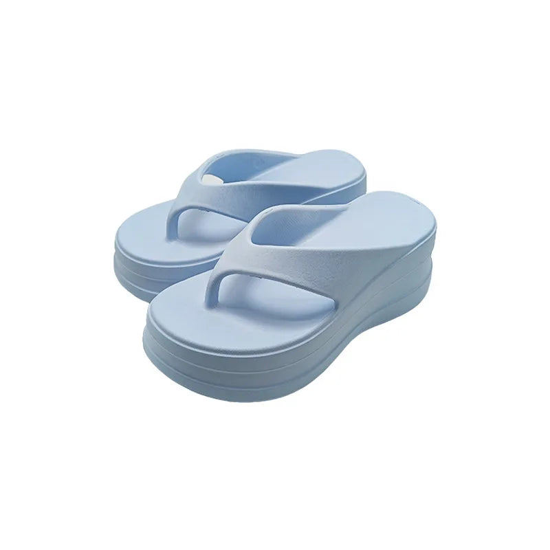 Elevate Your Summer Style with Our 6CM Thick Bottom EVA Flip Flops for Women – Fashionable, Comfortable, and Versatile!
