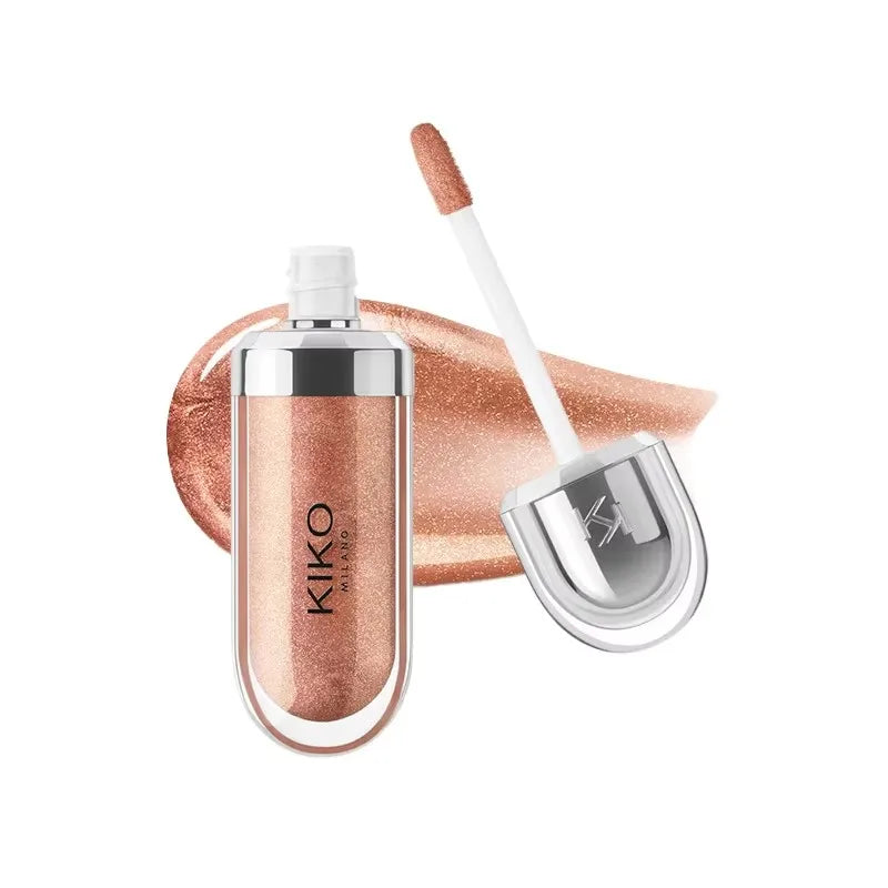 Transform Your Look with 3D Liquid Lip Glaze - Nourishing Transparent Lip Gloss for Full, Glossy Lips in Milk Tea Bean Paste Shade