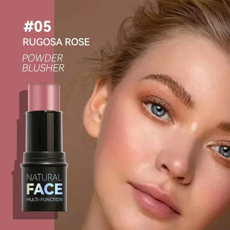 Transform Your Look with Our Multifunctional Bronzer Stick - Brightening Highlighter and Cream Blusher in 6 Stunning Shades