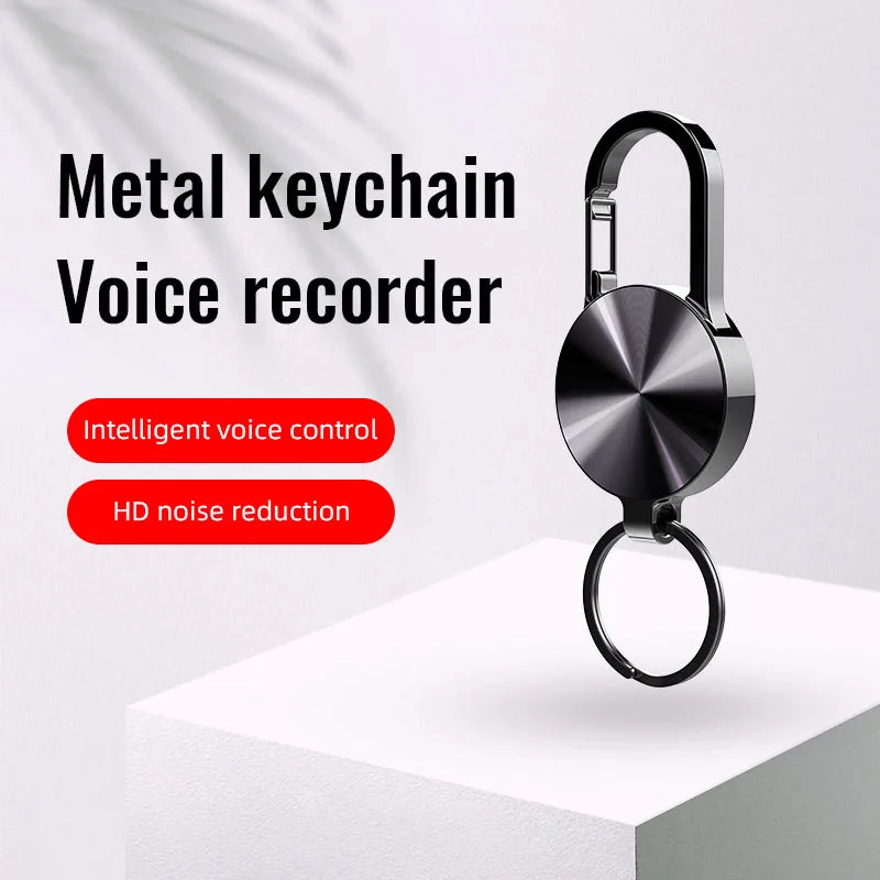 Compact and Versatile 8GB Keychain Voice Recorder with MP3 Player