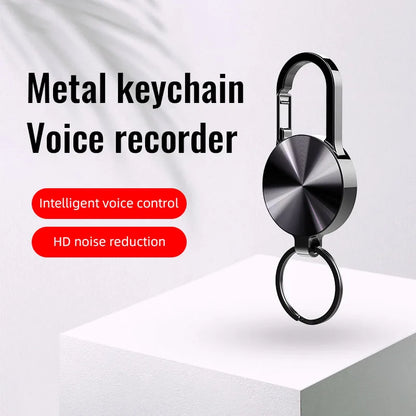 Compact and Versatile 8GB Keychain Voice Recorder with MP3 Player