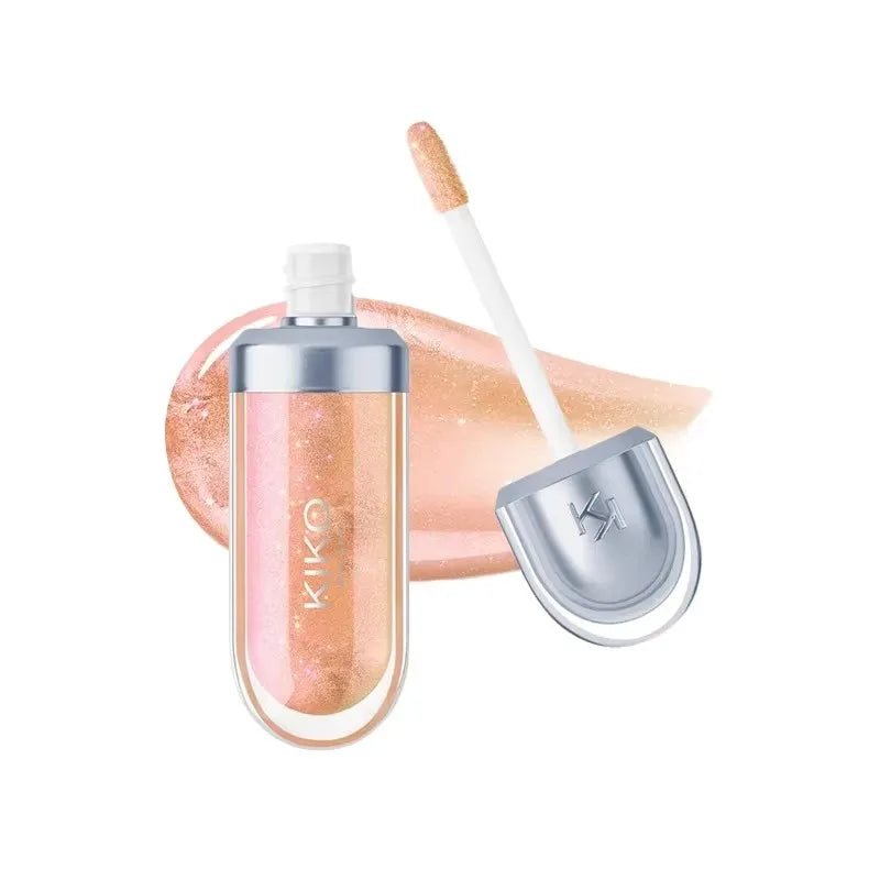 Transform Your Look with 3D Liquid Lip Glaze - Nourishing Transparent Lip Gloss for Full, Glossy Lips in Milk Tea Bean Paste Shade