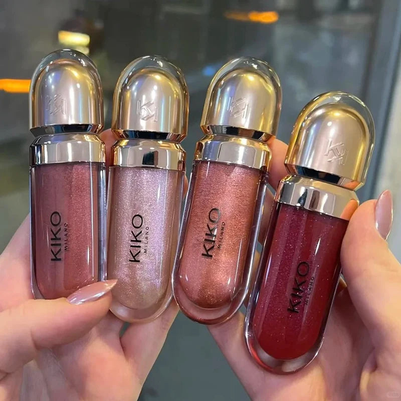 Transform Your Look with 3D Liquid Lip Glaze - Nourishing Transparent Lip Gloss for Full, Glossy Lips in Milk Tea Bean Paste Shade