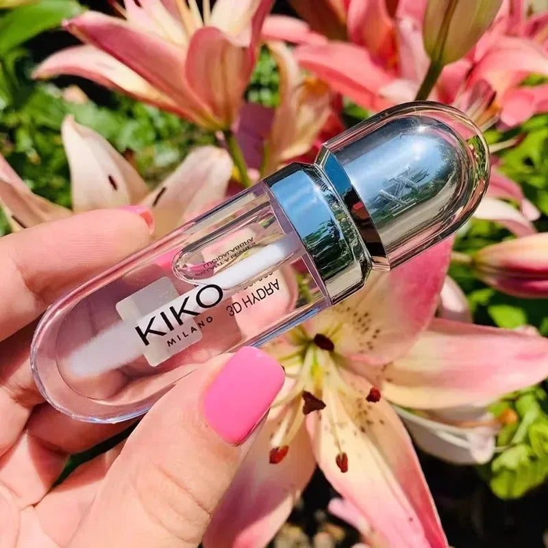 Transform Your Look with 3D Liquid Lip Glaze - Nourishing Transparent Lip Gloss for Full, Glossy Lips in Milk Tea Bean Paste Shade