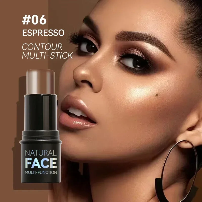 Transform Your Look with Our Multifunctional Bronzer Stick - Brightening Highlighter and Cream Blusher in 6 Stunning Shades