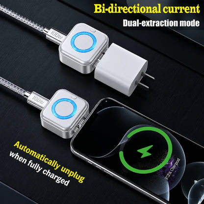 Experience Lightning-Fast Charging with the 140W PD USB-C Cable Featuring Automatic Power-Off Technology