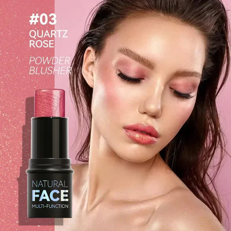 Transform Your Look with Our Multifunctional Bronzer Stick - Brightening Highlighter and Cream Blusher in 6 Stunning Shades