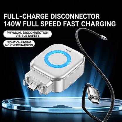 Experience Lightning-Fast Charging with the 140W PD USB-C Cable Featuring Automatic Power-Off Technology