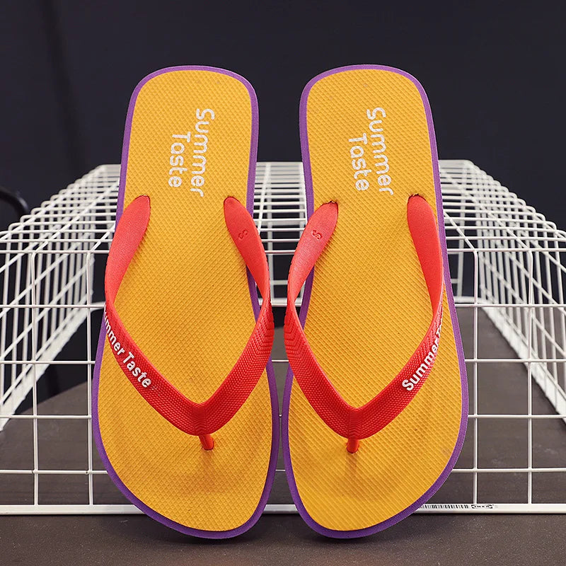 Step into Summer with Our Stylish Men's Flip Flops - Non-Slip Beach Slippers for Ultimate Comfort
