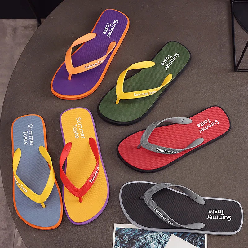 Step into Summer with Our Stylish Men's Flip Flops - Non-Slip Beach Slippers for Ultimate Comfort