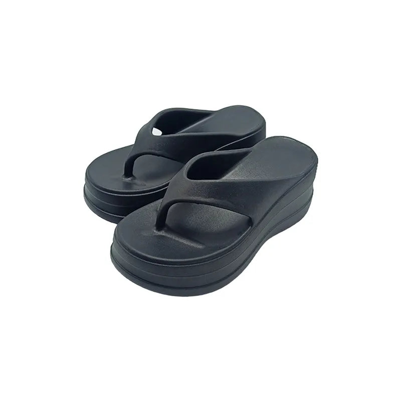 Elevate Your Summer Style with Our 6CM Thick Bottom EVA Flip Flops for Women – Fashionable, Comfortable, and Versatile!
