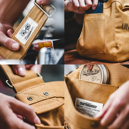Visby Vintage Canvas Messenger Bag - Spacious Crossbody & Laptop Carrier for Men