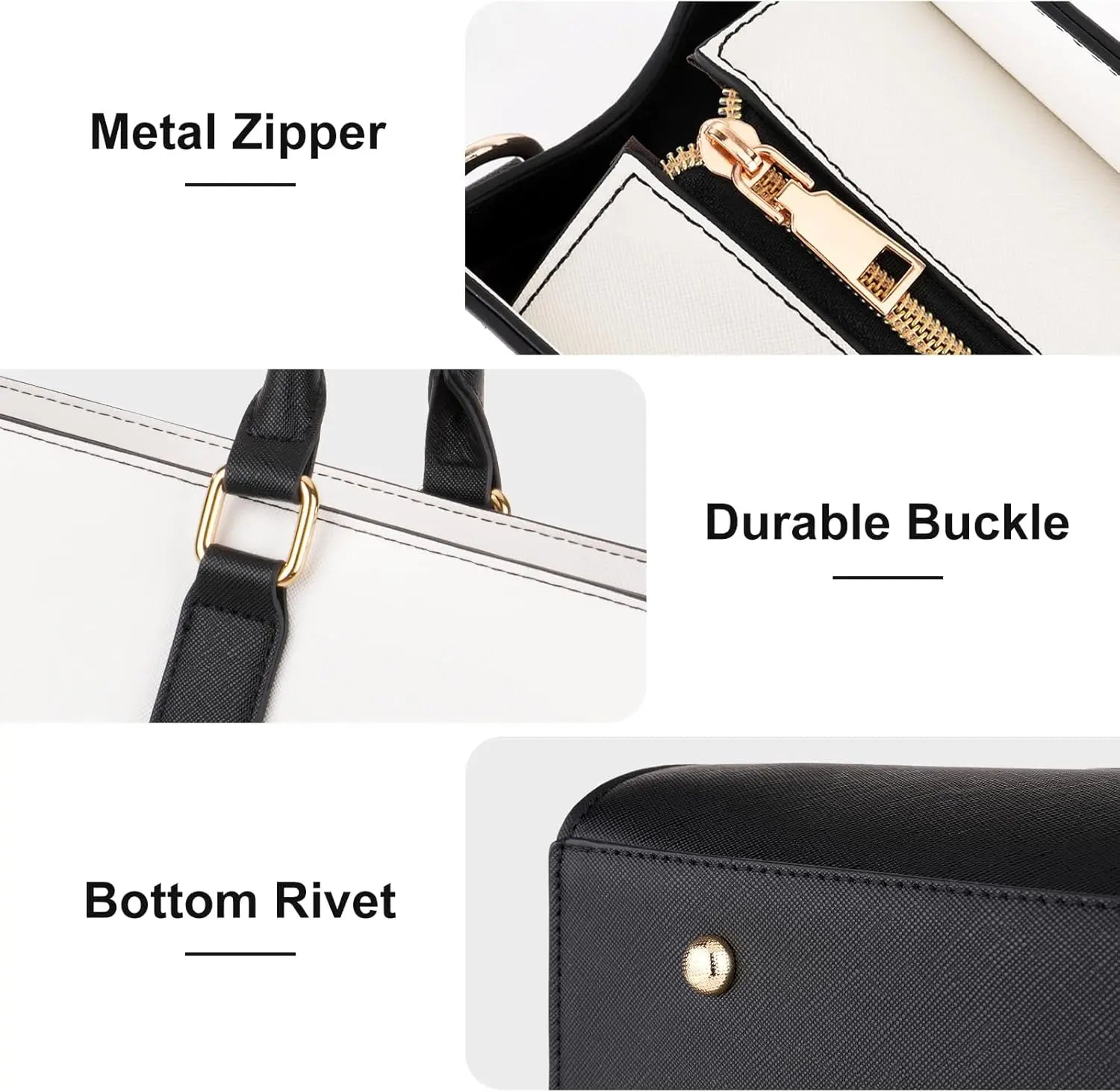 Stylish and Versatile Waterproof PU Leather Laptop Bag for 15-16 Inch MacBook, HP, and Dell - Perfect Tote Handbag for Women