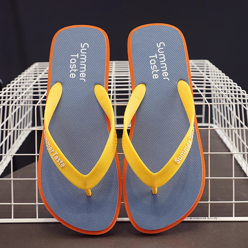 Step into Summer with Our Stylish Men's Flip Flops - Non-Slip Beach Slippers for Ultimate Comfort