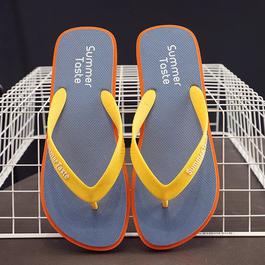Step into Summer with Our Stylish Men's Flip Flops - Non-Slip Beach Slippers for Ultimate Comfort