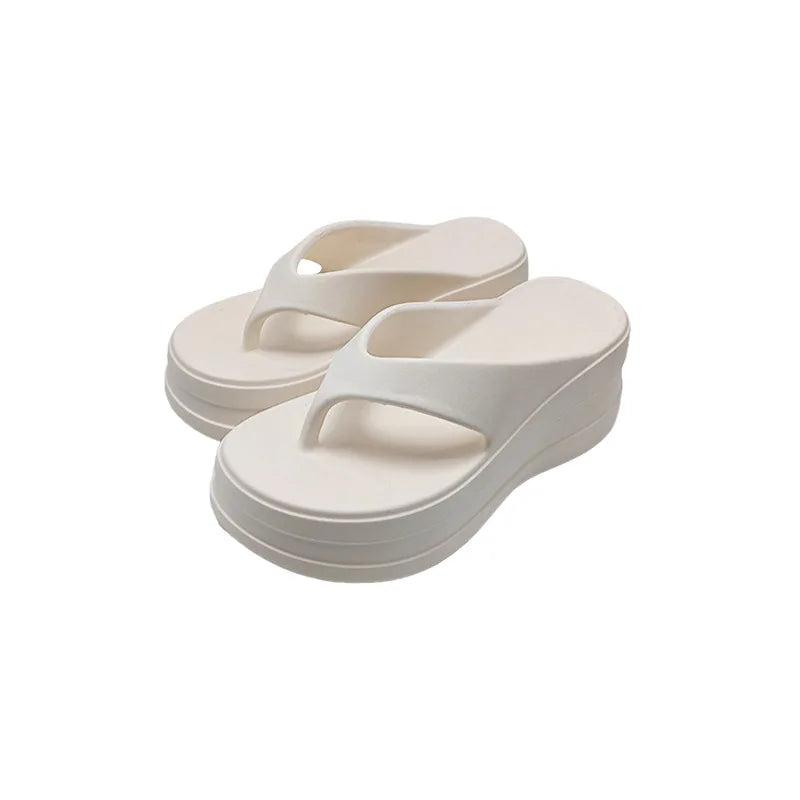 Elevate Your Summer Style with Our 6CM Thick Bottom EVA Flip Flops for Women – Fashionable, Comfortable, and Versatile!